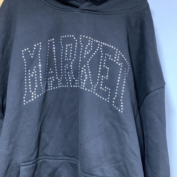 Arc Swarovski Crystal Embellished Cotton Logo Hoodie - Picture 2 of 5